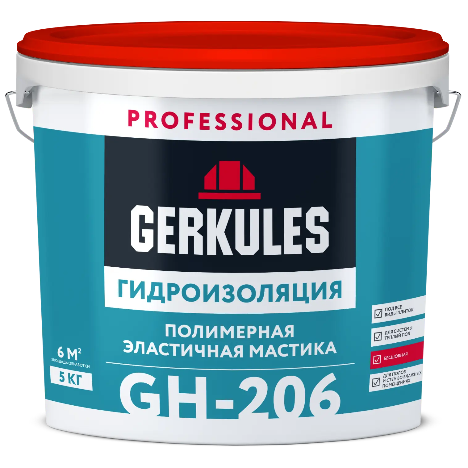 Гидроизоляция эластичная, ведро, 5 кг