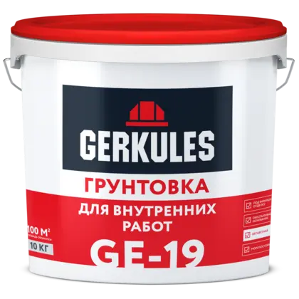 Грунтовка для внутренних работ, ведро, цвет белый, 10 кг