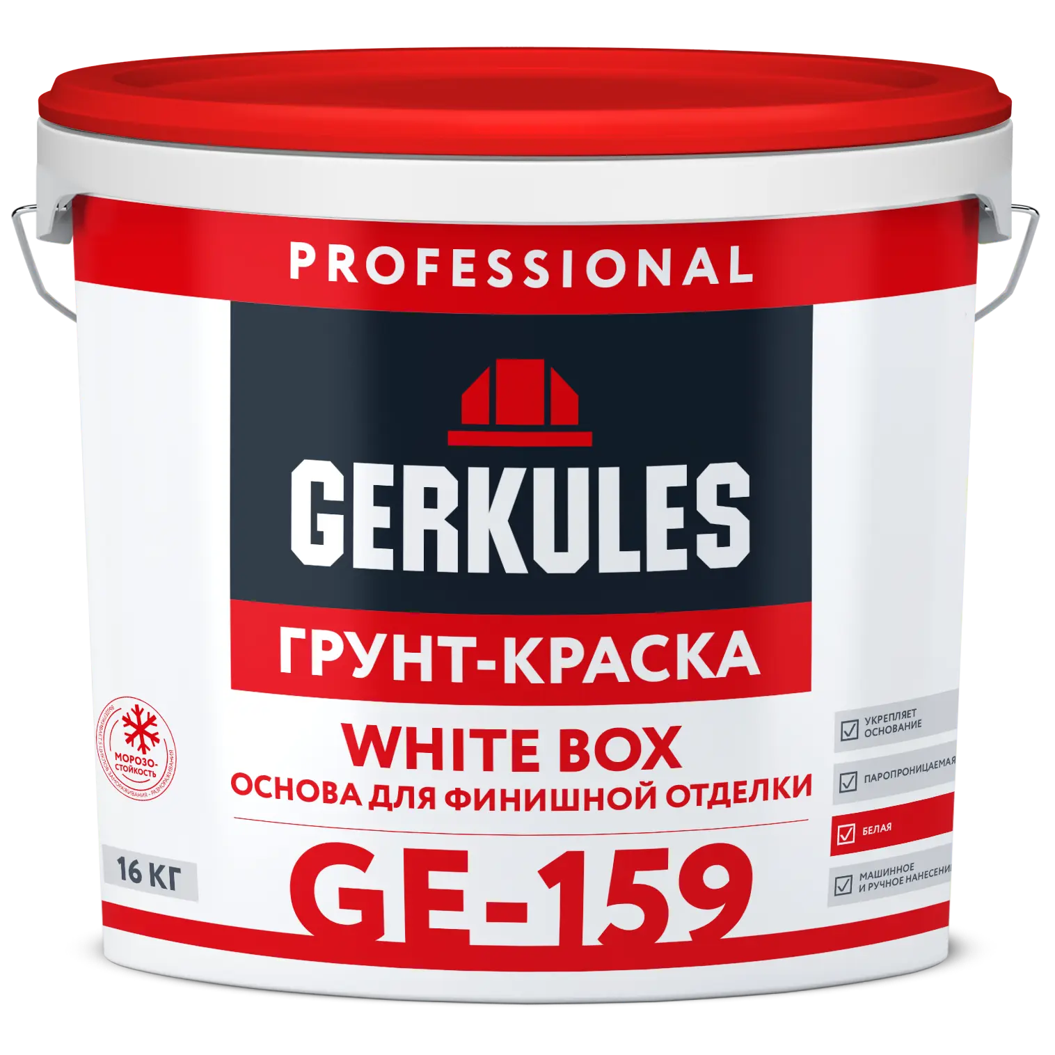 Грунт-краска WHITE BOX, ведро, цвет белый, 16 кг