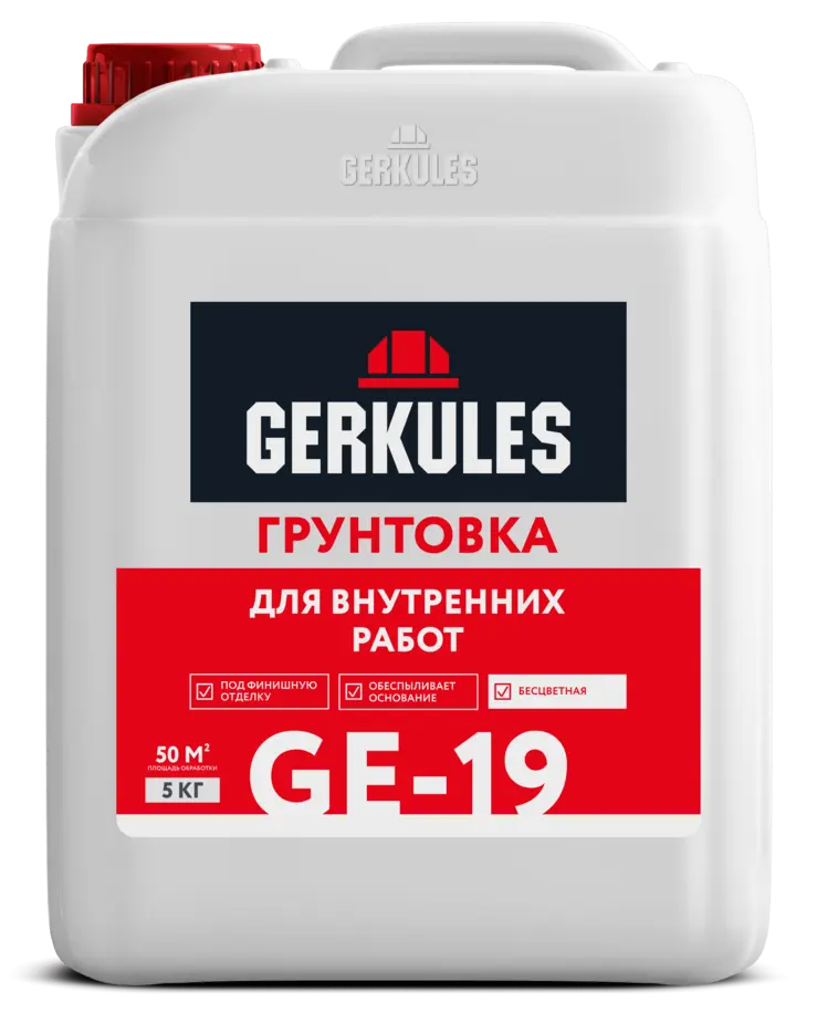 Грунтовка для внутренних работ, канистра, цвет белый, 5 кг